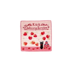 Maison Ghibli Linge De Maison|Mini Serviette rose L’heure du Goûter - Kiki la petite sorcière 23×23