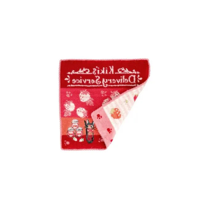 Maison Ghibli Linge De Maison|Mini Serviette rose L’heure du Goûter - Kiki la petite sorcière 23×23