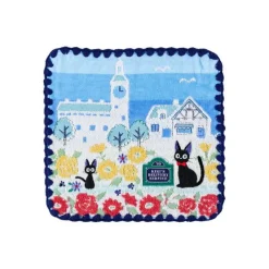 Maison Ghibli Linge De Maison|Mini Serviette Rues de Paris 25x25 cm - Kiki la petite sorcière
