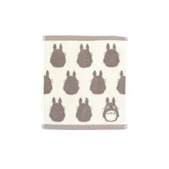 Maison Ghibli Linge De Maison|Mini Serviette Silhouette Totoro Gris 33x36 cm - Mon Voisin Totoro