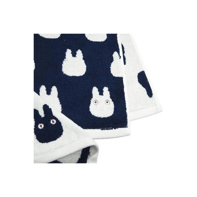 Maison Ghibli Linge De Maison|Mini Serviette Silhouette Totoro Blanc 33x36 cm - Mon Voisin Totoro