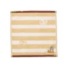 Maison Ghibli Linge De Maison|Mini Serviette Totoro Rayures Beige 25x25cm - Mon voisin Totoro