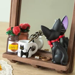 Maison Ghibli Décoration|Miroir Jiji devant la glace - Kiki la petite sorcière