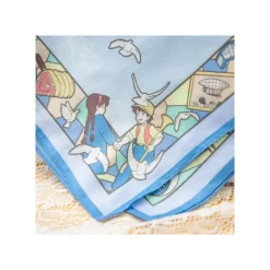 Maison Ghibli Textile|Mouchoir Chemin du vent bleu - Le Château dans le ciel