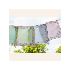 Maison Ghibli Textile|Mouchoir Chemin du vent vert foncé - Le Château ambulant