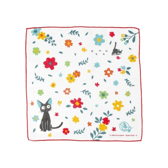 Maison Ghibli Textile|Mouchoir De Tulle Fleurs Et Bonbons - Kiki la petite sorcière