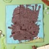 Maison Ghibli Textile|Mouchoir Imabari Château de Hauru 40x40 cm - Le Château ambulant