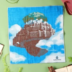 Maison Ghibli Textile|Mouchoir Imabari Laputa 40x40 cm - Le Château dans le ciel
