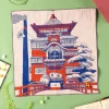 Maison Ghibli Textile|Mouchoir Imabari Palais d’Arubaya 40x40 cm - Le Voyage de Chihiro