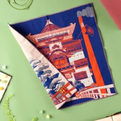 Maison Ghibli Textile|Mouchoir Imabari Palais d’Arubaya 40x40 cm - Le Voyage de Chihiro