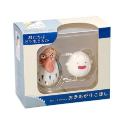 Maison Ghibli Jouets|Pack 2 Figurines Roly-poly Héron & Warawara - Le Garçon et le Héron
