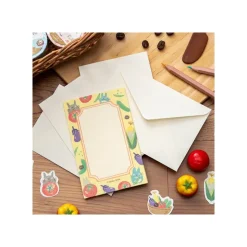 Maison Ghibli Cartes Postales Et Papier À Lettres|Papier à lettres Break Time Légumes - Mon Voisin Totoro