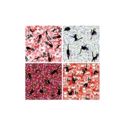 Maison Ghibli Cartes Postales Et Papier À Lettres|Papier Chiyogami Jiji & Fleurs - Kiki la petite sorcière