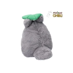 Maison Ghibli Peluches Nakayoshi|Peluche Nakayoshi Totoro Gris avec feuille - Mon Voisin Totoro