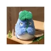 Maison Ghibli Peluches Nakayoshi|Peluche Nakayoshi Totoro Bleu avec feuille - Mon Voisin Totoro