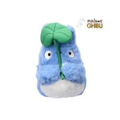 Maison Ghibli Peluches Nakayoshi|Peluche Nakayoshi Totoro Bleu avec feuille - Mon Voisin Totoro
