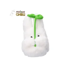 Maison Ghibli Peluches Nakayoshi|Peluche Nakayoshi Totoro Blanc avec feuille - Mon Voisin Totoro