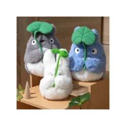 Maison Ghibli Peluches Nakayoshi|Peluche Nakayoshi Totoro Blanc avec feuille - Mon Voisin Totoro