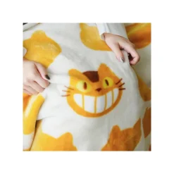 Maison Ghibli Linge De Maison|Plaid Silhouette Chatbus 70x100 cm - Mon Voisin Totoro