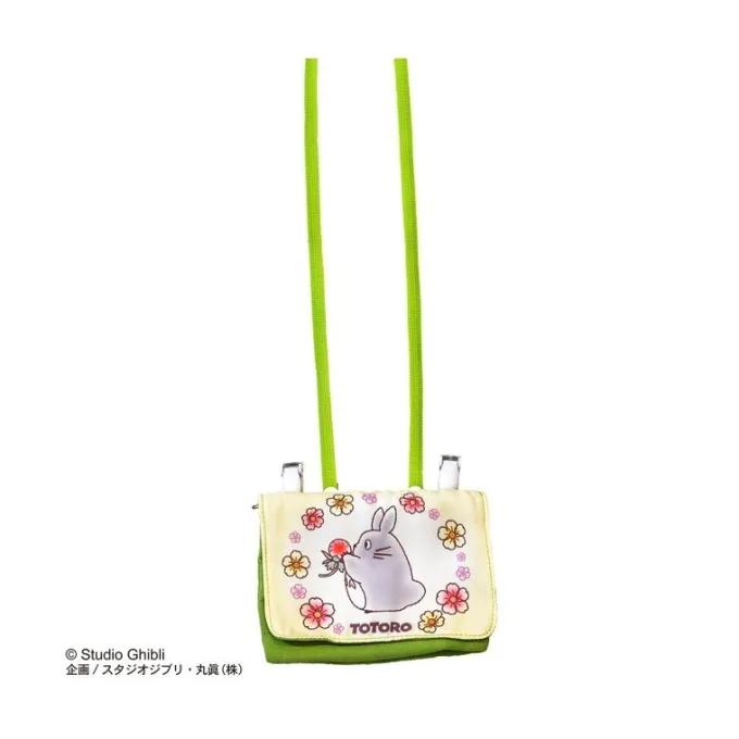 Maison Ghibli Accessoires|Pochette Totoro Fleurs 11x14,5x3 cm - Mon Voisin Totoro