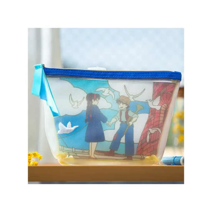 Maison Ghibli Accessoires|Pochette transparente brodée - Le Château dans le ciel