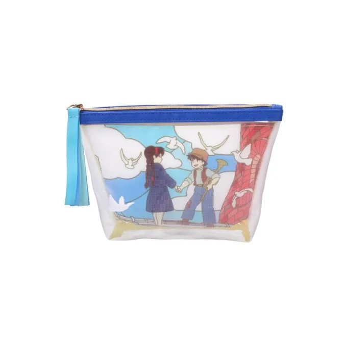 Maison Ghibli Accessoires|Pochette transparente brodée - Le Château dans le ciel