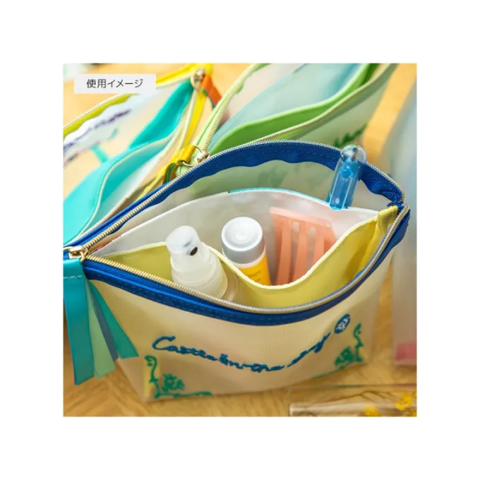 Maison Ghibli Accessoires|Pochette transparente brodée - Le Château dans le ciel