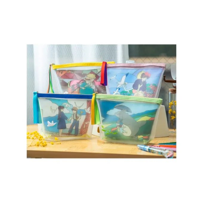 Maison Ghibli Accessoires|Pochette transparente brodée - Le Château dans le ciel