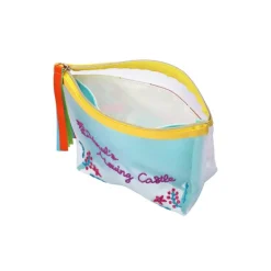 Maison Ghibli Accessoires|Pochette transparente brodée - Le Château ambulant
