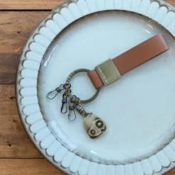 Maison Ghibli Porte-Clés|Porte-Clés Cuir Robot – Le Château dans le ciel