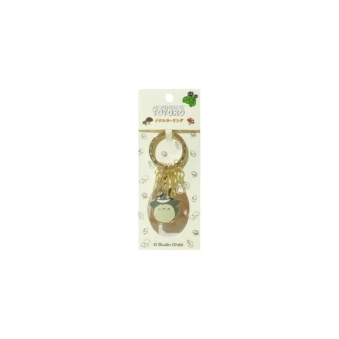 Maison Ghibli Porte-Clés|Porte-Clés Metal Totoro Gris Sourire – Mon Voisin Totoro