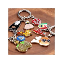 Maison Ghibli Porte-Clés|Porte-clés métal 3 personnages Marco - Porco Rosso