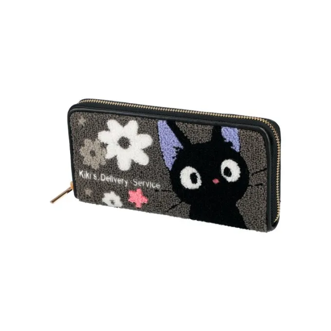 Maison Ghibli Accessoires|Portefeuille Cuir Et Tissu Kiki Fleur - Kiki la petite sorcière