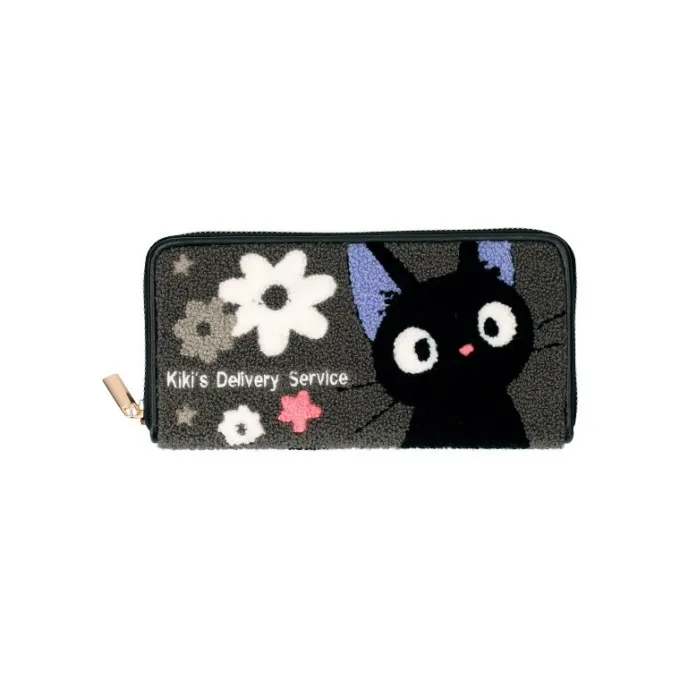 Maison Ghibli Accessoires|Portefeuille Cuir Et Tissu Kiki Fleur - Kiki la petite sorcière