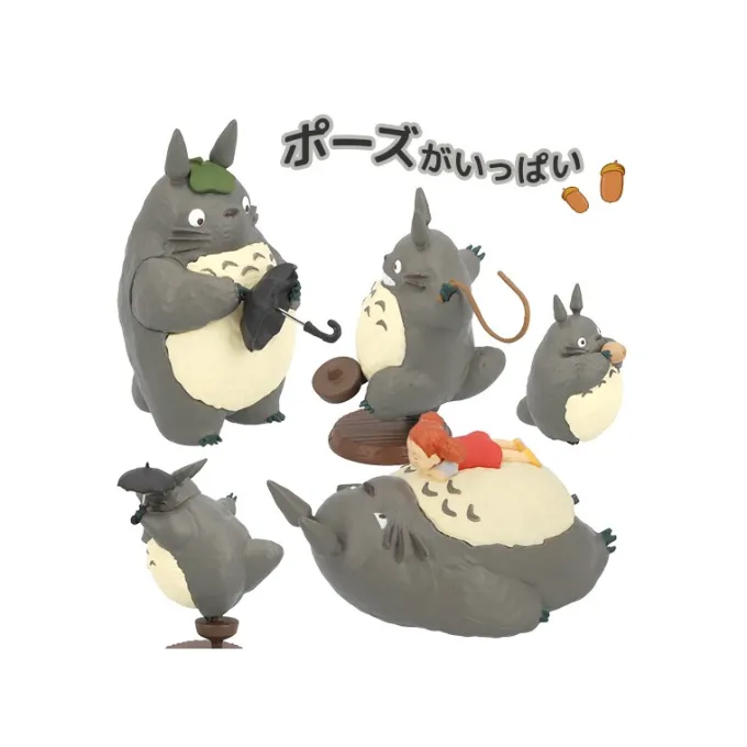 Maison Ghibli Figurines|Pose Collection Assort. de 6 Figurines Totoro 02 – Mon Voisin Totoro