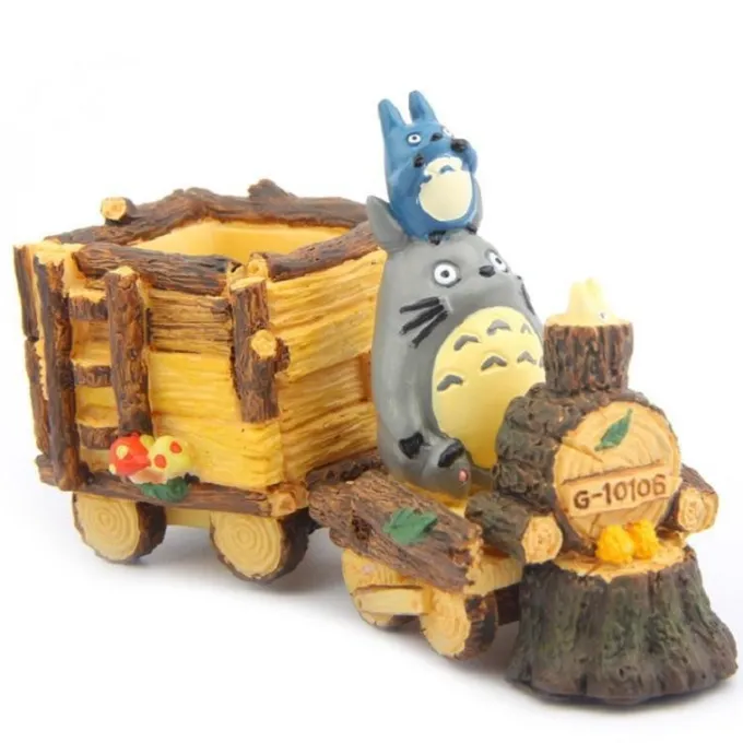 Maison Ghibli Décoration|Pot de Fleur Totoro Train - Mon Voisin Totoro