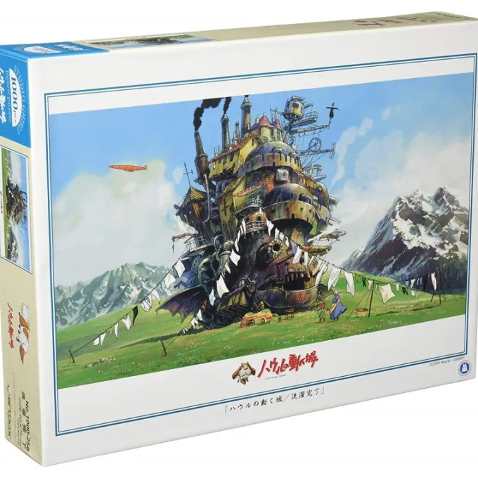 Maison Ghibli Puzzle|Puzzle 1000P Jour de Lessive - Le Château ambulant