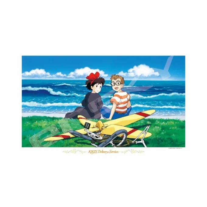 Maison Ghibli Puzzle|Puzzle 1000P Kiki à la plage - Kiki la petite sorcière