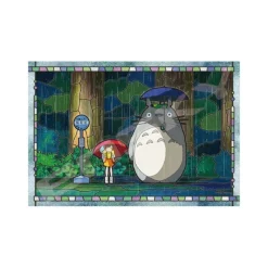 Maison Ghibli Puzzle|Puzzle Vitrail 300P Arrêt de bus - Mon Voisin Totoro