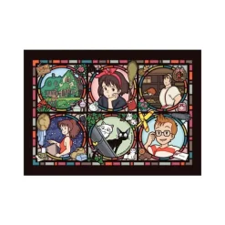 Maison Ghibli Puzzle|Puzzle Vitrail 208P Gallerie des personnages - Kiki la petite sorcièr