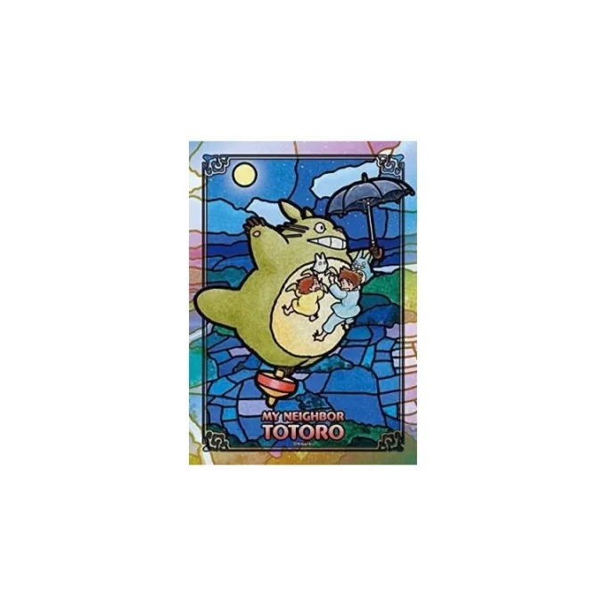 Maison Ghibli Puzzle|Puzzle Vitrail 208P Totoro Sous la lune - Mon Voisin Totoro