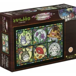 Maison Ghibli Puzzle|Puzzle Vitrail 208P Toutes les saisons - Mon Voisin Totoro