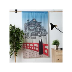 Maison Ghibli Décoration Murale|Rideaux Japonais Aburaya & No Face - Le Voyage de Chihiro