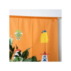 Maison Ghibli Décoration Murale|Rideaux Japonais Kichijo Jaune - Le Voyage de Chihiro