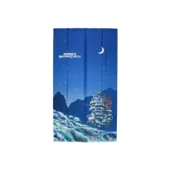Maison Ghibli Décoration Murale|Rideaux Japonais Nuit de lune - Le Château ambulant