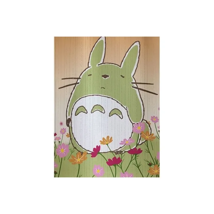 Maison Ghibli Décoration Murale|Rideaux Totoro Fleurs - Mon Voisin Totoro