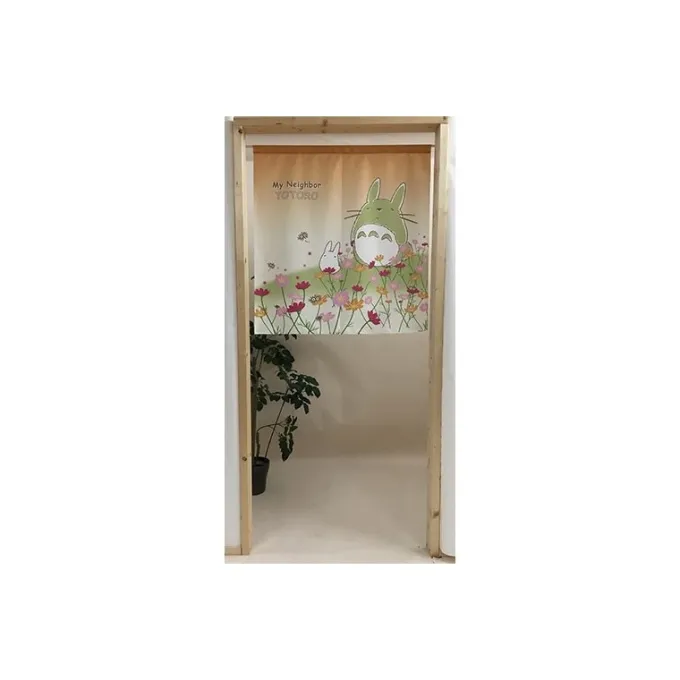 Maison Ghibli Décoration Murale|Rideaux Totoro Fleurs - Mon Voisin Totoro