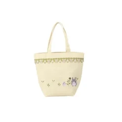 Maison Ghibli Sacs|Sac Totoro Gris et Blanc Prairie 32 x 15 cm - Mon Voisin Totoro