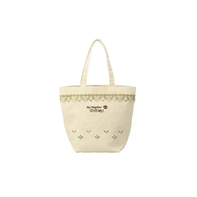 Maison Ghibli Sacs|Sac Totoro Gris et Blanc Prairie 32 x 15 cm - Mon Voisin Totoro