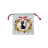 Maison Ghibli Sacs|Sacoche à cordon Jiji Fraises 20 x 19 cm - Kiki la petite sorcière